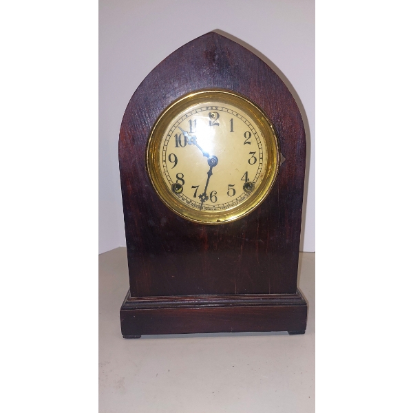 2 Antique Mantle Clock - Cathedral Style - See Description / Pics
