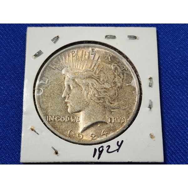 1924 90% Silver Peace Dollar