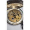 Image 11 : Antique Sterling Silver Illinois Watch Co. 17 Jewels Open Face Size 18s Pocket Watch - TW: 194.1g