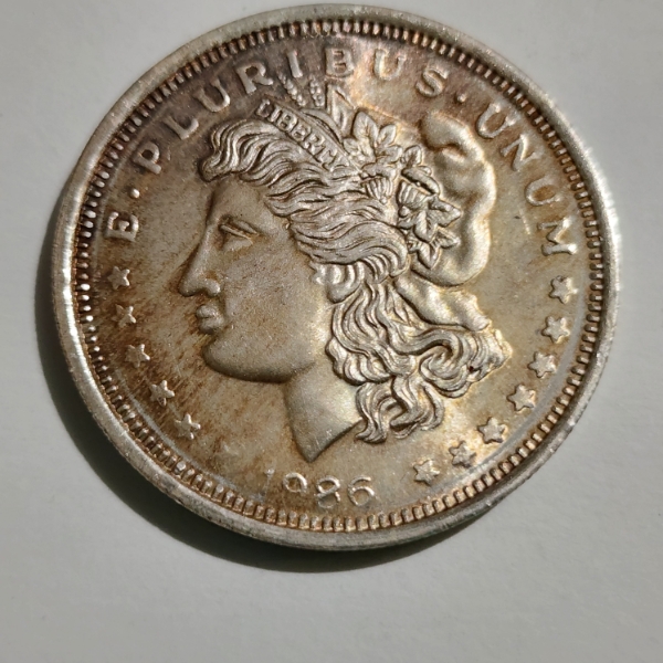 One Troy Ounce .999 Fine Silver Trade Unit ~ 1986 Morgan Dollar DESIGN