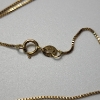 Image 3 : 14K Yellow Gold 19" Necklace with "Little Sister" Half Heart Pendant - TW: 1.9g