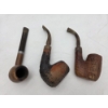 Image 4 : Excellent Vintage Wood Pipe Stand And Three Vintage Wood Pipes