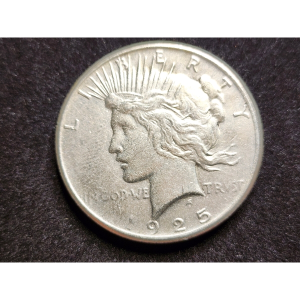 1925 Silver United States Peace Dollar - Great Silver Coin!