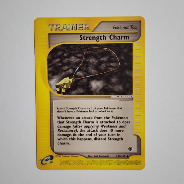 Strength Charm 150/165 Non Holo E-Reader Vintage Pokemon Trading Card ~ Near Mint or Mint Condition!
