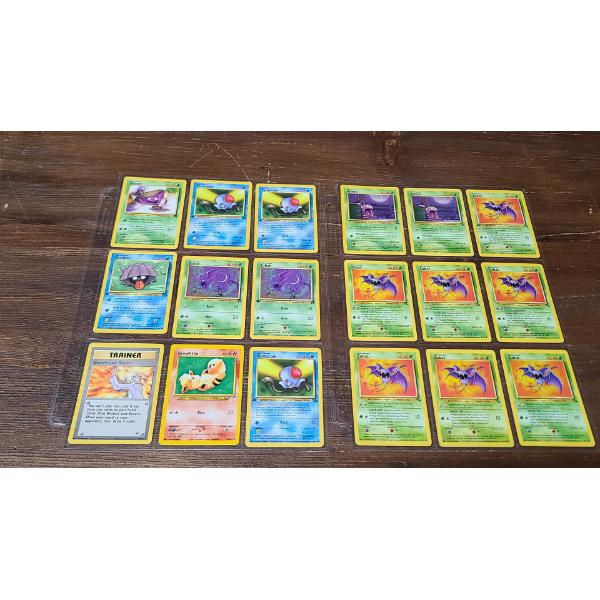 Assorted 90's Pokémon TCG Cards Including 1st Editions - Zubat & Tentacool
