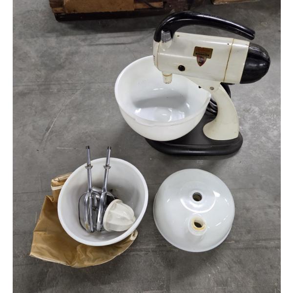 1960's Sunbeam 10 Speed Stand Mixer With Attachments -No Shipping