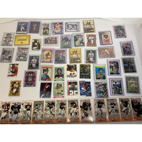 Football Cards - Browns tickets - Game Day 93' - Includes Bernie Kosar - Mike Johnson - Patriots 