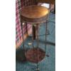 Image 2 : Louisville Home Pickup - Very Fine 27" T Metal Plant / Vase Stand - 11" D - As Shown - Perfect Cond