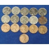 Image 1 : 1943 Steel Lincoln Wheat Cents & Assorted 1950's Lincoln Wheat Cents - Face Value: $0.16