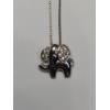 Image 4 : Sterling Silver Elephant Pendant On 18" Sterling Silver Necklace - Weight: 2.6g