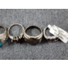 Image 4 : Six Assorted Sterling Silver Rings Ft. Lovely Stones & A BEAUTIFUL OPAL ~ Weighing 42.5 Grams Total