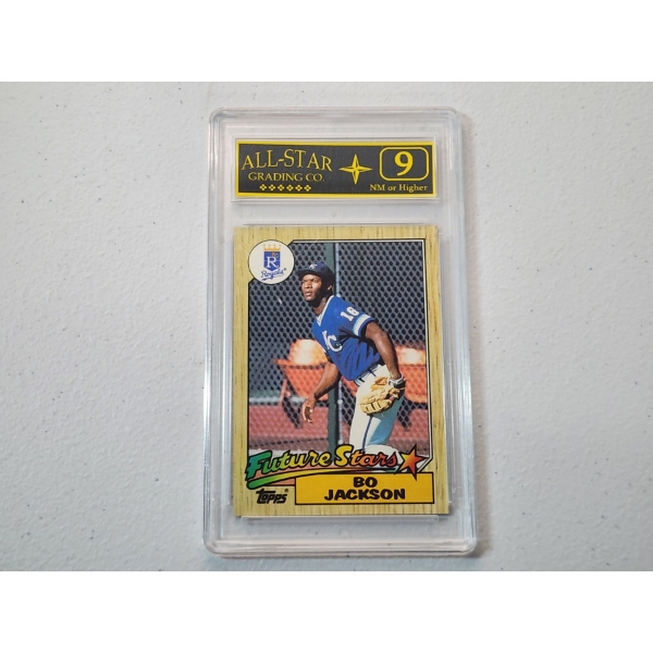 1987 Topps #170 Bo Jackson Future Stars Rookie Card - Graded NM or Higher 9