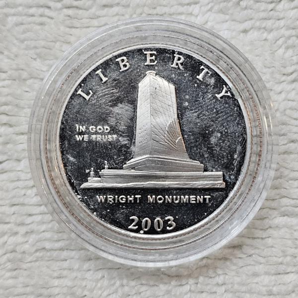 2003-P First Flight Centennial Commemorative Proof Clad Half Dollar FV: $.50