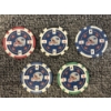 Image 1 : NFL New England Patriots Poker Chip Collection - Full Set - Mint Condition