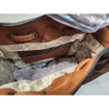 Image 4 : Brand New with Tags - Simple Noelle Faux Leather Brown Boho Crossbody Purse
