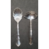 Image 1 : Sterling Silver Reed & Barton Sugar Shell Spoon And Cream Ladle - 76.8g