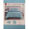 Image 2 : Brand New Cozy Full Size Pretty Teal Blue 7 Piece Bedding Set 