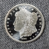 Image 1 : One Troy Ounce .999 Fine Silver Morgan Dollar Design Round by Sunshine Mint 