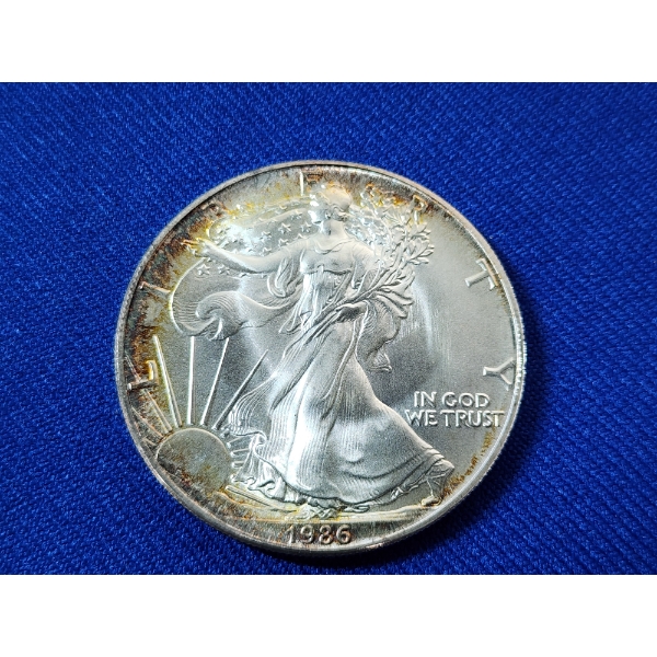 1986 Silver American Eagle - 1 Ounce .999 Fine Silver 