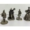 Image 2 : Pewter Wizard of Oz Collectible Tiny Figurines - Tin Man - Wicked Witch - Dorothy - Glinda - Lion 