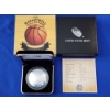 Image 1 : 2020-P Basketball Hall of Fame Commemorative .999 Fine Silver Dollar Proof w/ Box & CoA