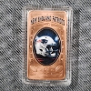 Image 1 : NFL New England Patriots One Ounce .999 Fine Copper Bar ~ Pro Football Collection 