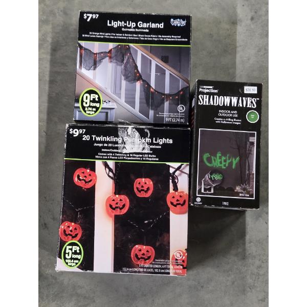 Brand New Spooky Halloween Projection Light, Lighted Garland, & Pumpkin Twinkle Lights!