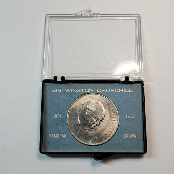 1965 Great Britain Sir Winston Churchill Commemorative Crown in Display Case