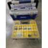 Image 2 : Stanley 17''x12'' Storage With Batteries, Kobalt 22''x10'' Toolbox With Large Group Of Push Retainer