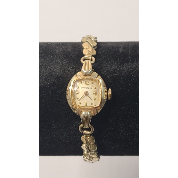 Vintage Wittnauer Ladies' Mechanical Cocktail Swiss Movement Wristwatch With 10K Gold-Filled Bezel