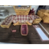 Image 1 : 5 Longaberger Baskets with Plaid Liners