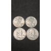 Image 1 : Assorted Years Walking Liberty/Franklin 90% Silver Half Dollars - Face Value: $2.00