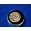 Image 1 : Unique C.W. Shoemaker Handmade Miniature Fixed Blade Knife In 2007 Lincon Cent