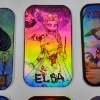 Image 3 : Six Assorted Collectible Holographic Disney Zombie Princess Stickers ~ Measures About 1.5" X 3" Each