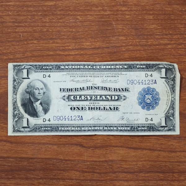 INCREDIBLE 1918 $1 FEDERAL RESERVE BANK NOTE CLEVELAND ~ FR.719 ~ IN FANTASTIC CONDITION! 