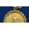 Image 4 : Stunning U.S 1994 $25 1/2 Oz Fine Gold Eagle In 14K Gold Bezel & On 14K Gold Chain - Weight: 48.4g