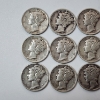 Image 2 : Lot of Assorted Years United States 90% Silver Mercury Dimes - Face Value: $1.50