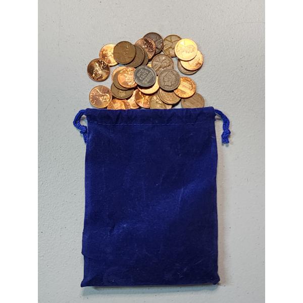 Assorted U.S Cents: Mixed Dates & Types (Indian Head, Wheat, Bicentennial, & More) Approx FV: $1.00