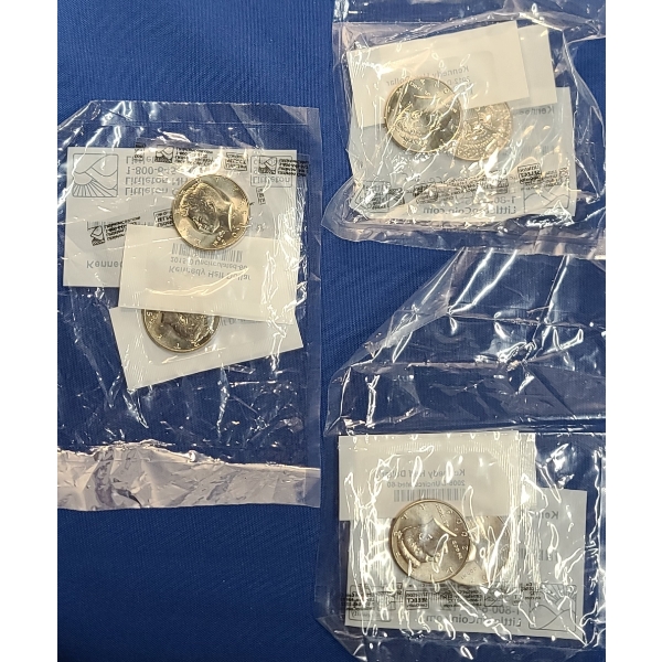 Assorted United States Uncirculated Kennedy Half Dollars In Sealed Littleton Coin Bags - FV: $3.00