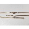 Image 2 : 14K Yellow Gold Herringbone Chain Necklace - Broken - TW: 5.1g