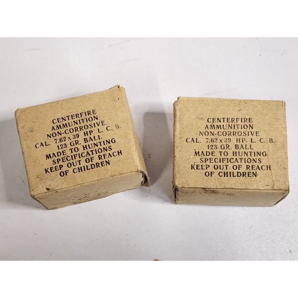 2 Boxes of Centerfire Ammo 7.62x39mm 123 GR HP