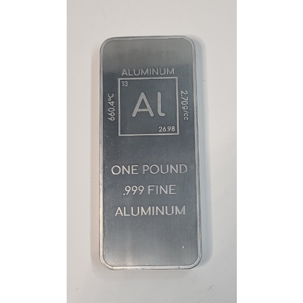 Unique Metals One Pound .999 Fine Aluminum Bar