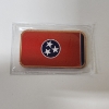 Image 1 : Tennessee State Flag Colorized Copper Bar - 1 AVP oz .999 Fine Copper - Sealed 