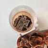 Image 2 : Tube Of (20) 1 ADVP Ounce .999 Fine Copper Rounds With Assorted Motifs 