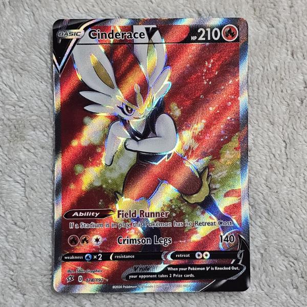 Pokémon TCG: Cinderace V 178/192 Holo Rare
