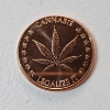 Image 2 : "Cannabis Legalize It" One AVDP Ounce .999 Fine Copper Round