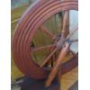 Image 2 : Antique Original Flax Wheel In Ex Condition - 34 x 37T (Wheel 27" Diam)