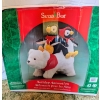 Image 1 : 26"x21" Plush Animated Polar Bear And Penguin Figures