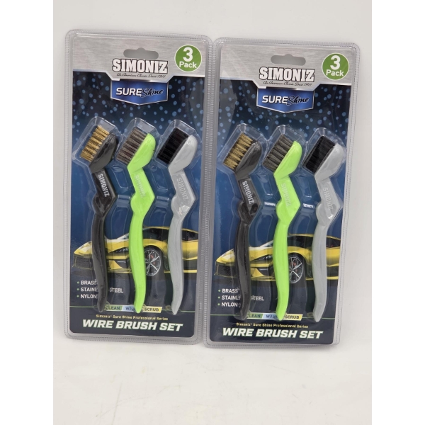 Two New Simoniz 3 Pack Wire Brushes
