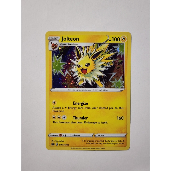 Jolteon SWSH094 Black Star Promo Holo Rare Pokemon Trading Card